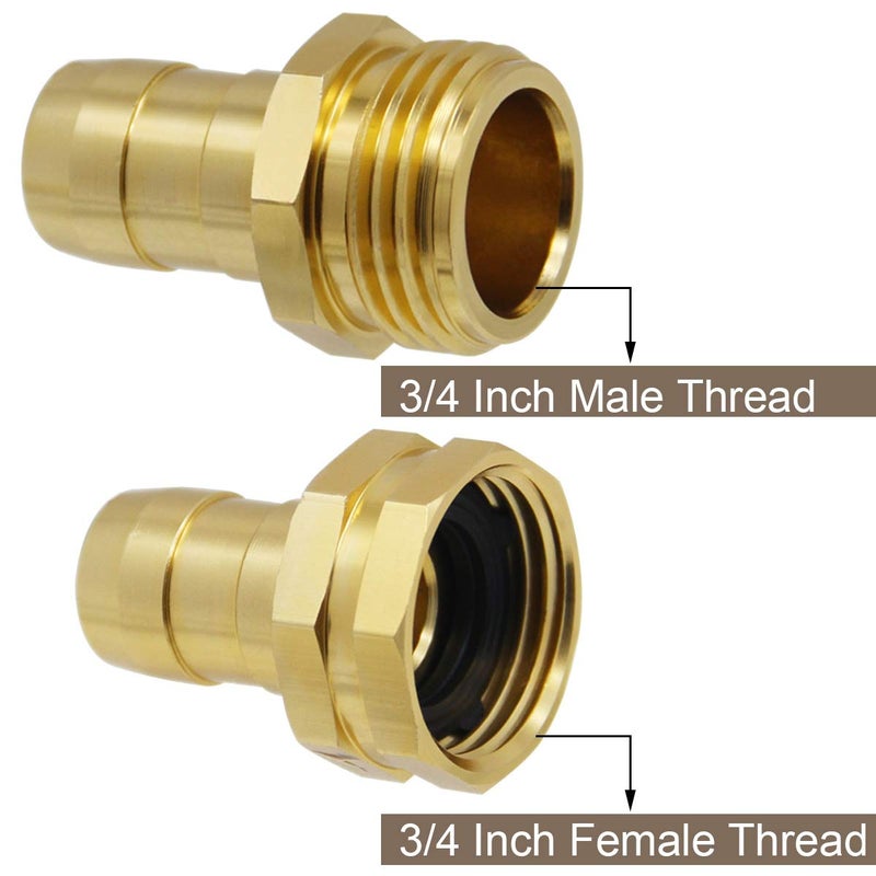 Lifynste Garden Hose Repair Connector with Clamps, Male and Female Garden Hose Fitting, 3 Set - Image 3